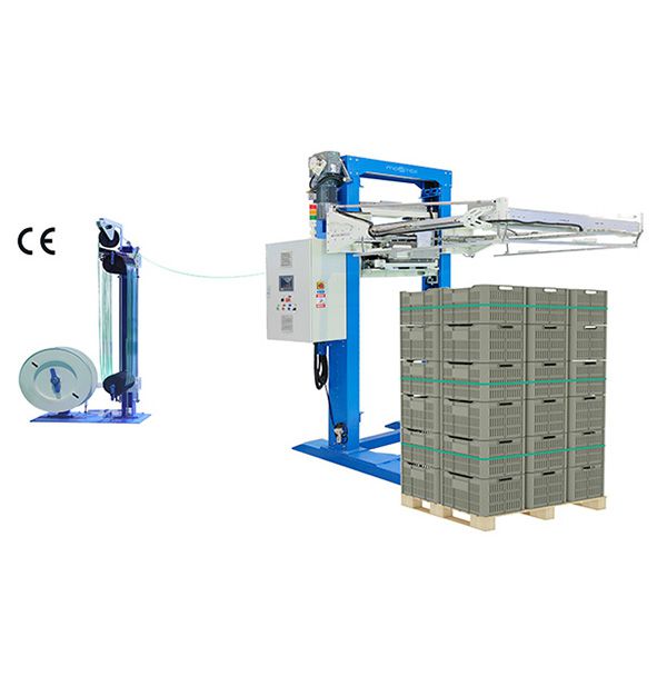 MK600 Automatic Horizontal Pallet Strapping Machine Ultrasonic Strapping Head SEPO II